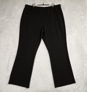 Susan Graver Liquid Knit Pull On Pant XL schwarz gerades Bein Stretch QVC A282562 - Bild 1 von 20