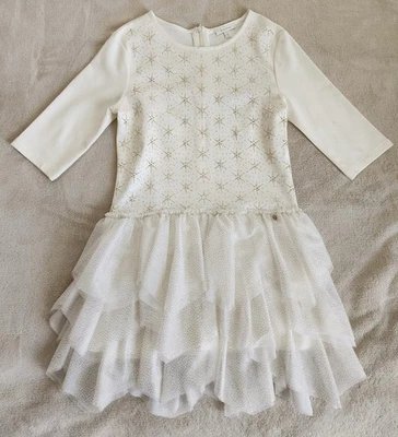 Vestido Miss Grant Niñas Mezcla Viscosa Crema Talla 11 Años Nuevo Sin Etiquetas Foto 1 de 2
