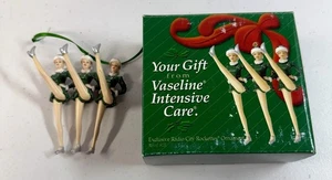 2000 Radio City Music Hall Christmas Rockettes Kickline Green Ornament 4” - Picture 1 of 2