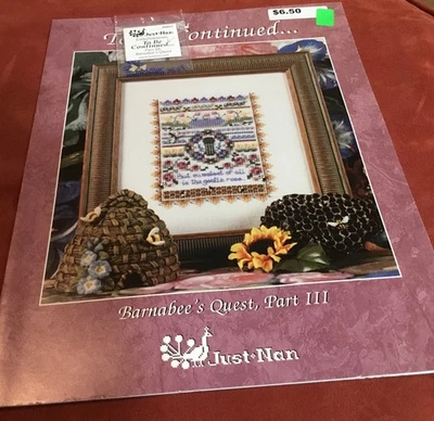 PATRÓN DE PUNTO DE CRUZ Y ADORNOS VINTAGE JUST NAN BARNABEE’S QUEST PARTE 3 Foto 1 de 3