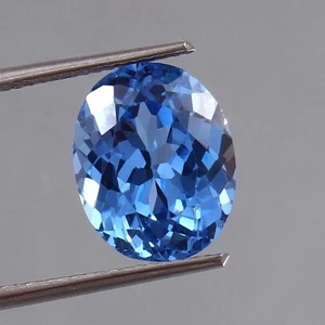 Mozambique 9.43 Ct Blue Tourmaline 9.87 Ct Loose Oval Brilliant Cut, Genuine - Picture 1 of 4