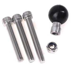Motorcycle Handlebar Clamp Base 1" 25mm Ball with M8 Screws for Ram Mount WH LZ - Picture 1 of 12