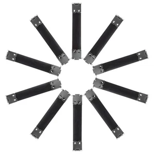 10 Pcs Replacement Metal Internal Handbag Hinges Spring Clip 11 cm - Picture 1 of 12