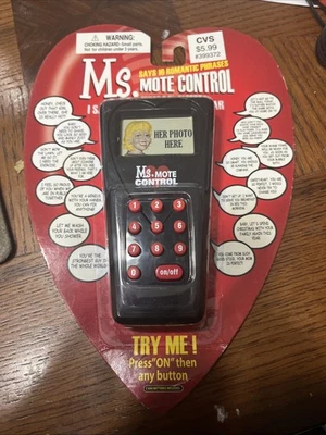 Ms. Mote Control Divertido Mordaza Regalo Dice 16 Fases Románticas Blanco Elefante Amor Foto 1 de 2