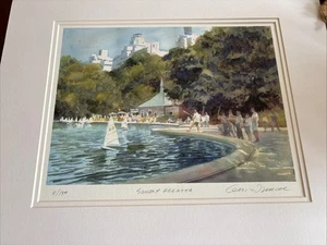 Original Gordon France Lithographie "Sunday Regatta" mattiert 16" x 20" #'d 4/150 Ex - Bild 1 von 12