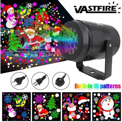 Holiday LED Projector Light 16 Patterns Outdoor Christmas Xmas Choose Plug Type - Image 1 of 4