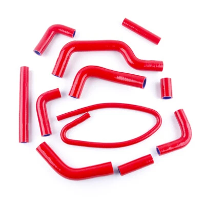 For 2001-02 DUCATI MONSTER S4/2003-08 S4R Silicone Radiator Cooling Hose Kit Red - Image 1 of 4