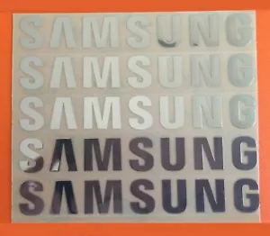 5 pcs Sticker Logo for SAMSUNG TV Laptop Microwave Oven Dishwasher 90mm x 13mm - Picture 1 of 1