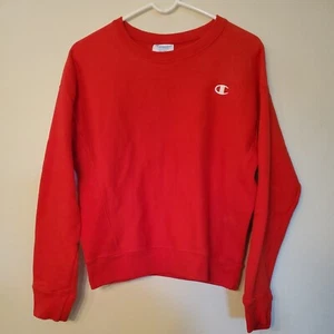 VINTAGE Champion Sweater Adult Medium Red Reverse Weave Men 90s  - Picture 1 of 9