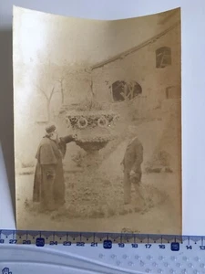 3 photo L'Abbé Vachia Girel Goupil volière en mâche fer à Chateauneuf albumine - Imagen 1 de 5