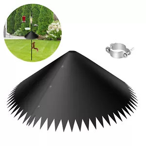 Large Around-wrap Squirrel Baffles 18" Protect Bird Feeder Squirrel Proof Baffle - Picture 1 of 7