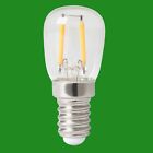 2X 2W (=20W) Led Pygmy 3000K Filament Appliance Ses E14 Edison Screw Light Bulb