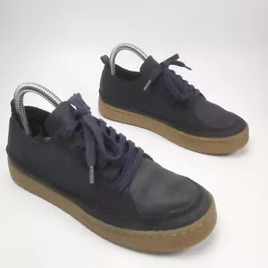 ~ Clarks ~ Barleigh Lace ~ flache Damen-Lederschuhe ~ marineblau ~ UK-Größe 4 D ~ - Bild 1 von 16