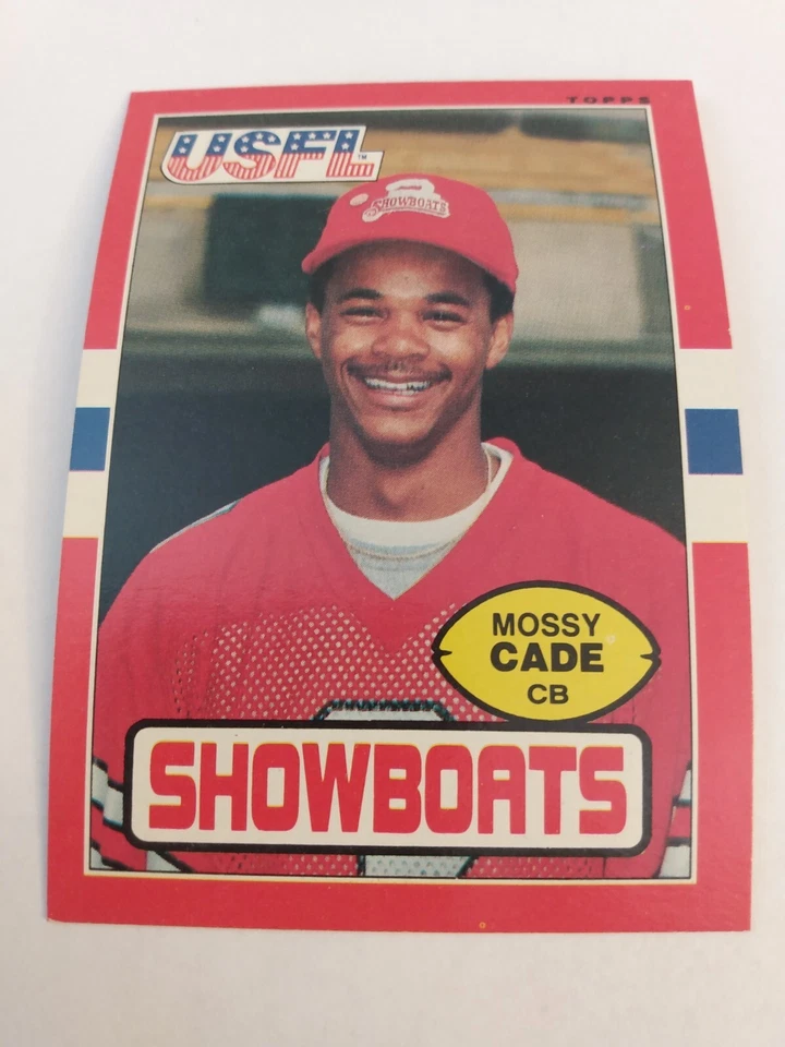 1985 Topps USFL #67 Mossy Cade Memphis Showboats Texas Longhorns - Image 1 of 1