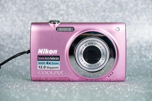Nikon COOLPIX S2500 12.0MP 4x Optical Zoom CCD Digital Camera - Pink - Picture 1 of 12