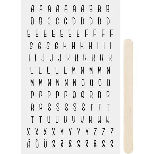 "Heyda Reib-On Transfer Aufkleber ""Briefe""" - Bild 1 von 1