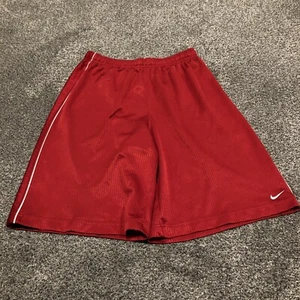 Nike Shorts Boys Extra Large Red Swoosh Outdoor Drawstring Youth Kids READ - Picture 1 of 13