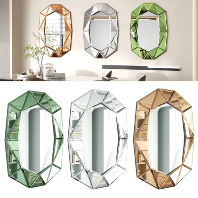 außergewöhnlich Spiegel Wohnzimmer Wandspiegel Groß Modern Deko mit Glas Rahmen - Bild 1 von 4