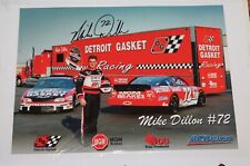 Mike Dillon Nascar ACDELCO Racing #72 Autographed Hero Card Detroit Gasket
