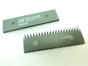 STM Z84C40AB6 Z80ASI0 CMOS CONTROLLER IC VINTAGE ARCADE, PINBALL, GAMING REPAIR - Picture 1 of 3