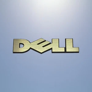 DELL 40x10mm Odznaka Brushed Emblemat Logo Naklejka Naklejka Plate Naklejka Naklejka 2 - Zdjęcie 1 z 2