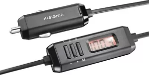 Insignia FM Transmitter/Car Charger MFi-Certified Lightning for iPhone 14/13/12 - Picture 1 of 1