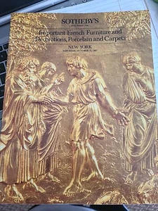 Sotheby’s #5626 Auction Catalog 1987 French Furniture Porcelain Aub Carpets b4 - Picture 1 of 6