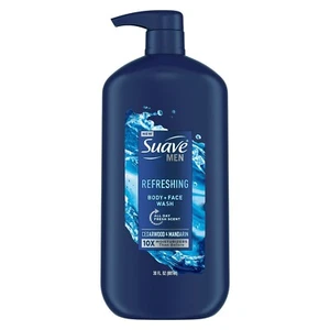 Suave Men Face & Body Wash, Refreshing, 30 oz - Picture 1 of 4