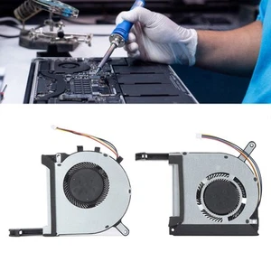 2x Laptop CPU GPU Cooling Fan 4 Pin Silent Efficient Replacement Laptop Cooli FY - Afbeelding 1 van 24