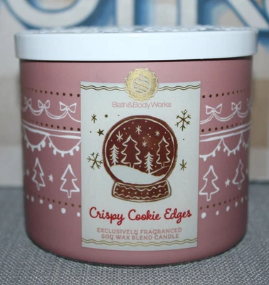 CRISPY COOKIE EDGES Bath & Body Works 3 Wick Scented Candle 14.5 oz - Image 1 of 2