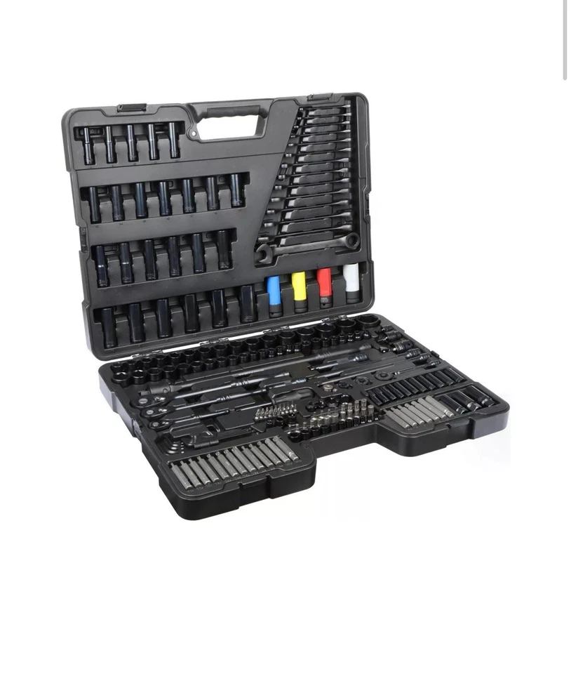 Halfords Advanced 200 Piece Socket and Ratchet Spanner Set Limited Black Edition - Image 1 of 4