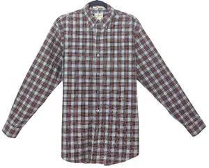 L.L. Bean Men's Button Up Shirt Size Medium Wrinkle Free Trad Fit Gray Plaid - Picture 1 of 9