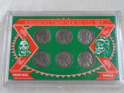 American Frontier Buffalo Nickel Set Indian Head 6 Coins US Mint 5C - Image 1 of 2