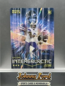 2024 Panini Score #1 Michael Penix Jr. Intergalactic Rookie RC LEER - Imagen 1 de 3