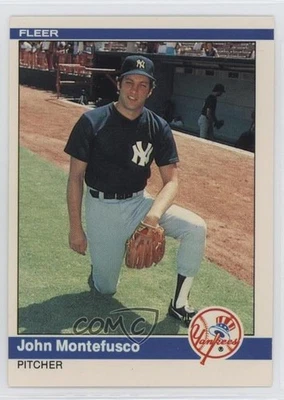 1984 Fleer ( in the Dugout) John Montefusco Don Mattingly #132 Rookie RC - Image 1 of 2
