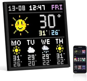 Cadre photo numérique Divoom Pixoo-64 WiFi Pixel Art Display avec un panneau LED 64x64 - Photo 1/9
