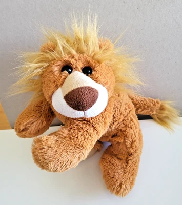 Peluche de león marrón tostado 12" Kmart 2013 cola de melena esponjosa juguete de peluche suave Foto 1 de 4