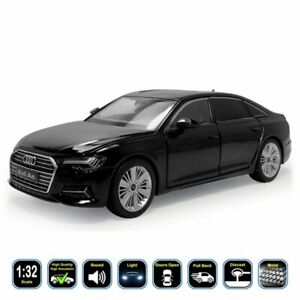 1:32 Audi A6 (C8) Diecast Model Cars Pull Back Light & Sound Toy Gifts For Kids