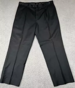 Pantalones Porto Filo Hombre 36x27.5 Negro Extra Fino Plisado Pantalones Cintura Ajustable - Imagen 1 de 13