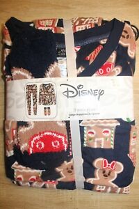 NEW Disney Gingerbread Mickey Minnie Mouse 3 Piece PJ Set Ladies Pajamas