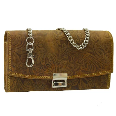 Echt Leder Gastro Kellner Bedienungs Geldbörse mit Musterung