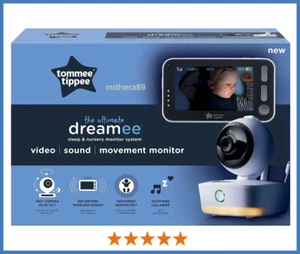 TOMMEE TIPPEE Dreamee VIDEO MOVEMENT SOUND Baby Monitor HD CAMERA & Sensor Pad - Picture 1 of 19
