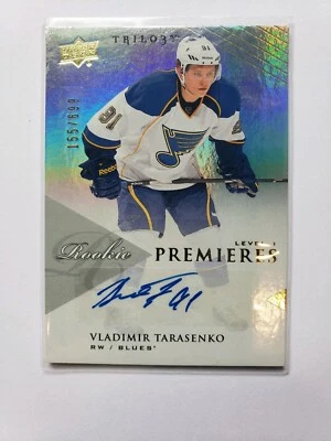 13-14 Upper Deck Trilogy Rookie Premieres Blues Vladimir Tarasenko Rookie Auto  - Image 1 of 4