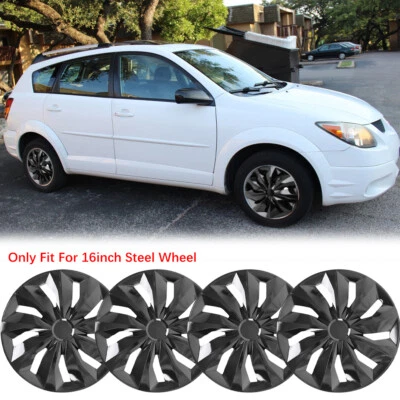 4 peças calotas Snap-On 16" aro de aço R16 tampas de roda para Pontiac Vibe 2003-2010 - Imagem 1 de 4