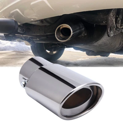 Punta de silenciador trasero de tubo de escape de acero inoxidable cromado para Toyota Highlander Foto 1 de 4