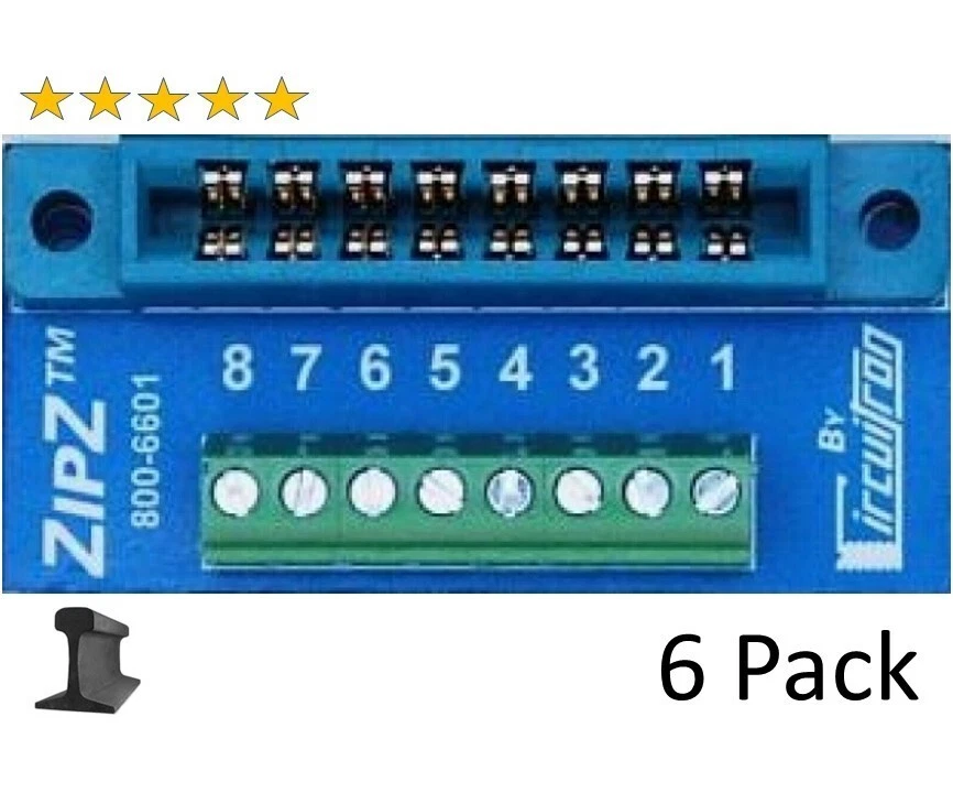 Circuitron 800-6616 ZipZ Solderless Connection System Kit 6 Pc
