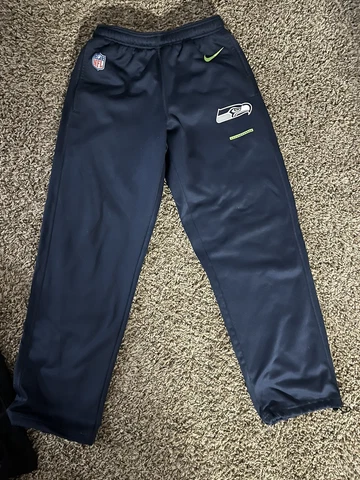 Seattle Seahawks Nike Therma Fit Sweat Track Pants NFL On Field Apparel Small Cover