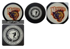 MANCHESTER MONARCHS AHL OFFICIAL HOCKEY PUCK VINTAGE VEGUM MFG. - SLOVAKIA