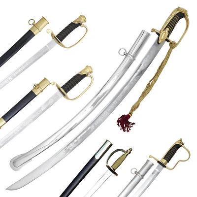 Vintage Officer Army Sword EN45 Steel Blade US Military Sword Collection - Image 1 of 2