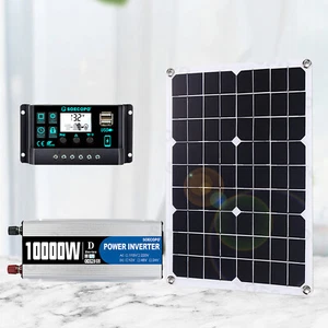 10000W 220V Power Inverter Solargenerator mit 500W Solarpanel Home CompleteuI - Bild 1 von 17